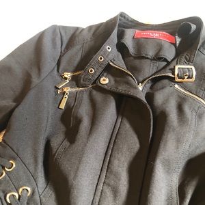 AKIRA Cropped Lightweight Black Jacket